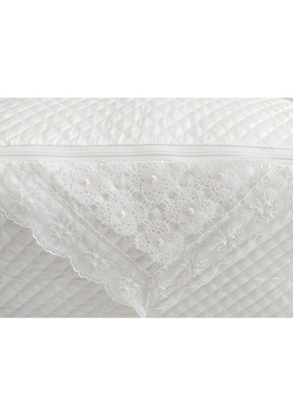 Incili Saten Beyaz Yorgan Yastık Kazak Hurcu Kapitoneli Çeyizlik Boçalık Büyük Orta Küçük Boy modelleri