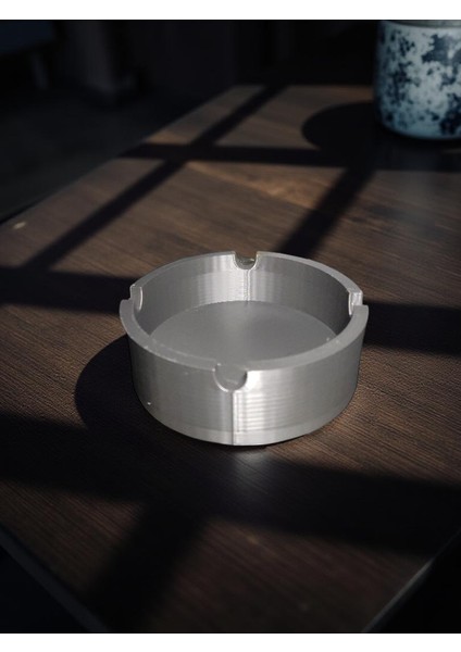 3D Baskı Modern Tasarım Küllük - Siyah Renk, Dayanıklı Pla Malzeme