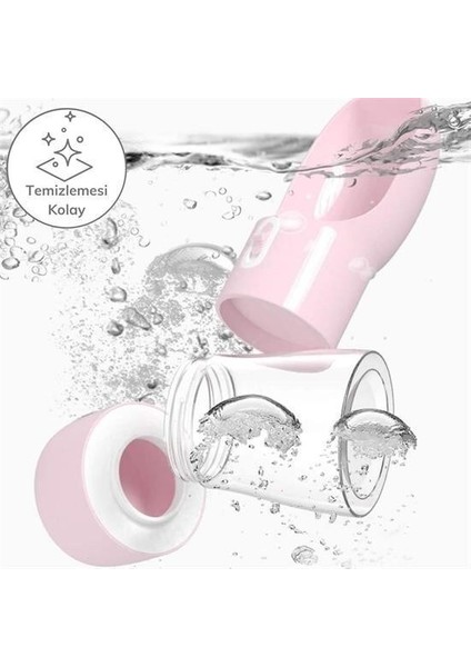 Buffer® Taşınabilir Mama Hazneli Evcil Hayvan Suluğu Seyahat Kabı Kilitlenebilen Su Sızdırmaz 380ML