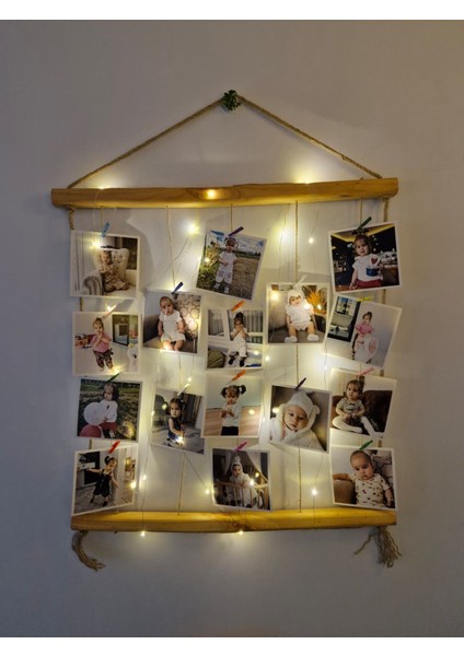 Anı Çerçevesi Çam Ağacı Hediyelik 20 Fotoğraflık Anı Çerçevesi | 9 x 9 cm Boyutuna Uygun