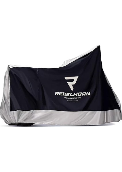 Motorcycle Cover Rebelhorn Cover Iı Black/sılver
