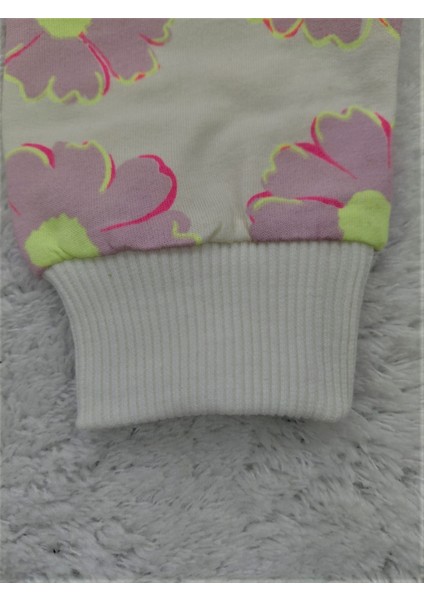 Çiçek Desenli Pamuklu Kız Çocuk Sweatshirt fırsatları