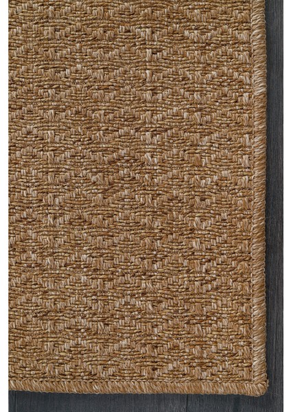 Jüt Tabanlı Hasır Dokuma Örme Bohem Halı Kilim