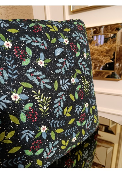 Simli Baskılı Biyeli Kırlent Kılıfı - Çift Taraflı | 45X45 cm fiyatları