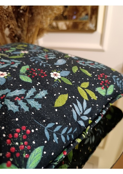 Simli Baskılı Biyeli Kırlent Kılıfı - Çift Taraflı | 45X45 cm modelleri