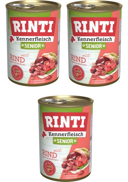 Dana Etli Senior Gurme Yaşlı Köpek Konservesi 400 Gr. x 3 Adet