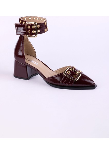 Hakiki Deri Rugan Topuklu Kadın Ayakkabısı 25HSY500 fiyatları