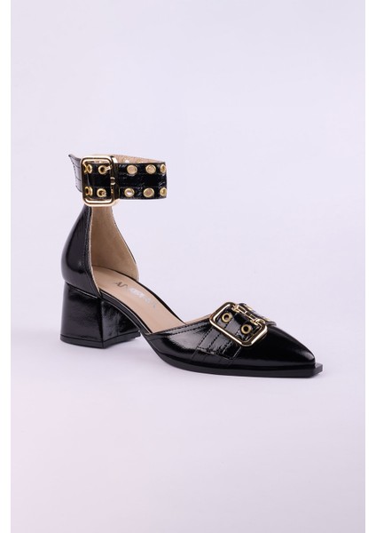 Hakiki Deri Rugan Topuklu Kadın Ayakkabısı 25HSY500 fiyatları