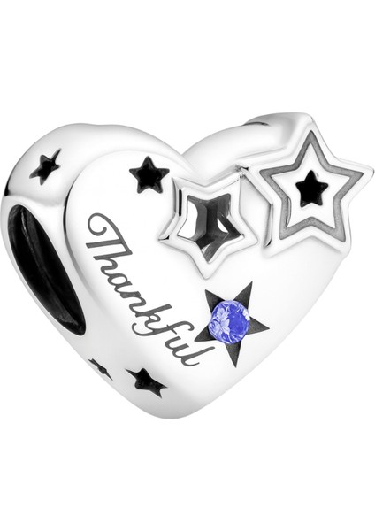 Şükret ve Minnettar Ol Charm | 925 Ayar Gümüş