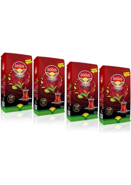 Karadeniz Tiryaki Çay 1000 gr x 4 Adet