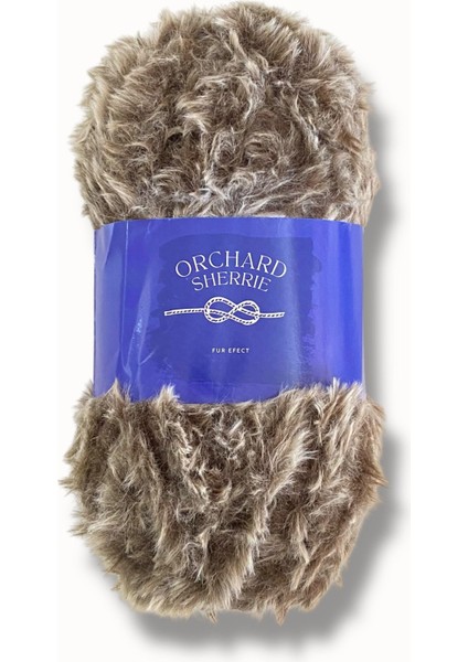 Sherrie Tavşan Tüyü Dokulu Kürk Görünümlü Örgü Ipliği 21