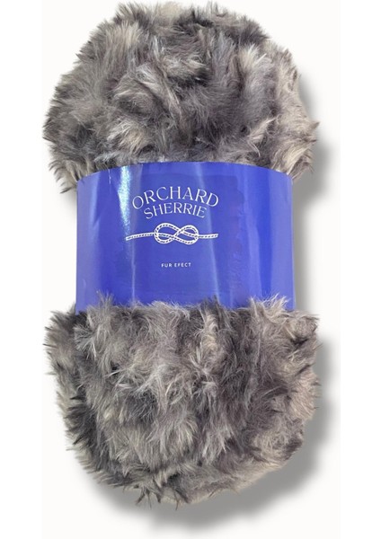 Sherrie Tavşan Tüyü Dokulu Kürk Görünümlü Örgü Ipliği 25