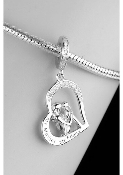 Anne ve Kız En Yakın Arkadaşlar Charm | 925 Ayar Gümüş fiyatları