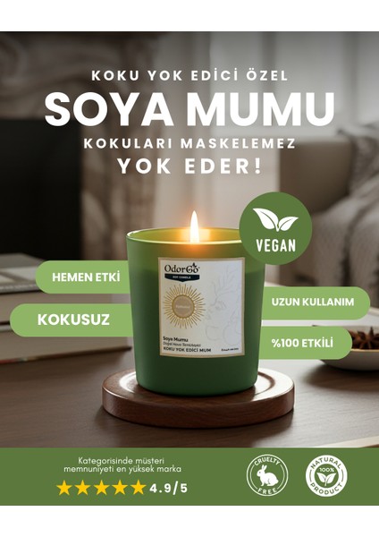 Koku Yok Edici Soya Mumu
