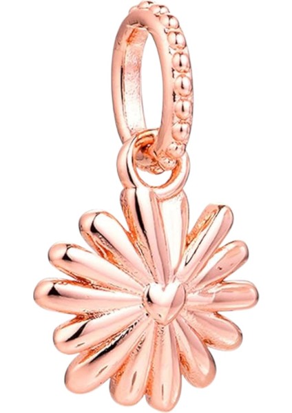Pembe Papatya Rose Charm | 925 Ayar Gümüş fiyatları