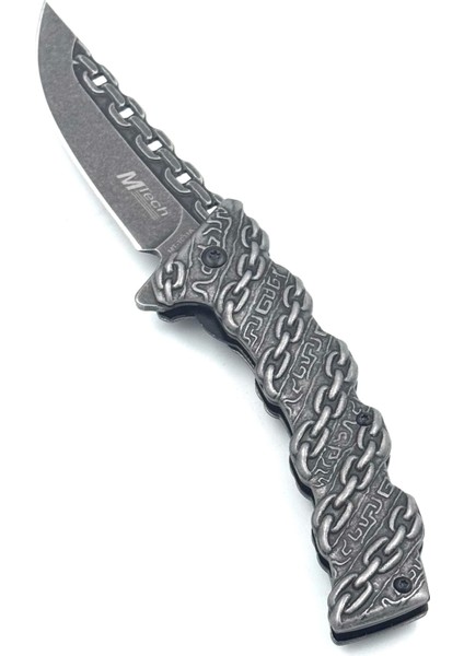Kamp Outdoor Mtech Zincir Işlemeli Çakı 20 cm Kilitli Kemer Aparatlı