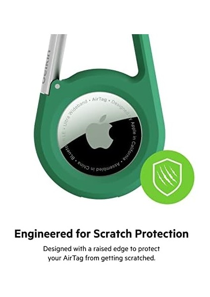 Airtag Için Karabinalı Kılıf - Yeşil modelleri