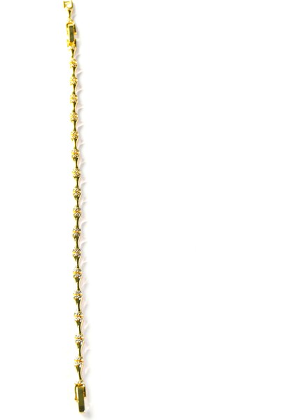 Zirkon Taşlı Gold Çelik Bileklik indirimleri