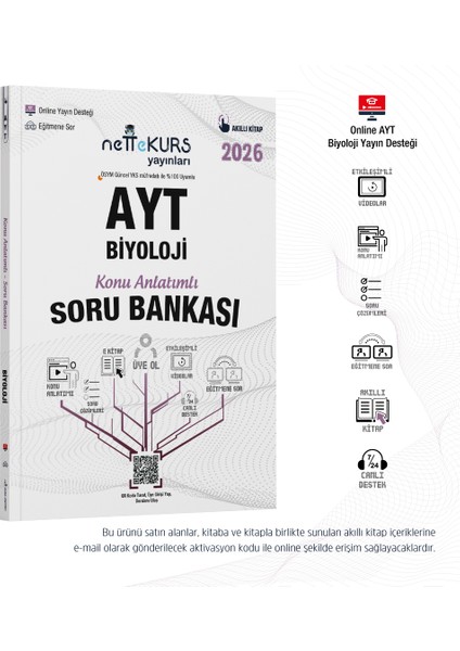 Yks Ayt Biyoloji Konu Anlatımlı Akıllı Soru Bankası