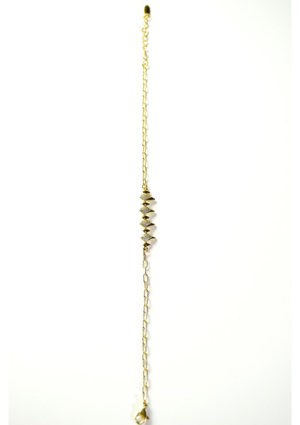 Zirkon Taşlı Gold Çelik Bileklik fiyatları