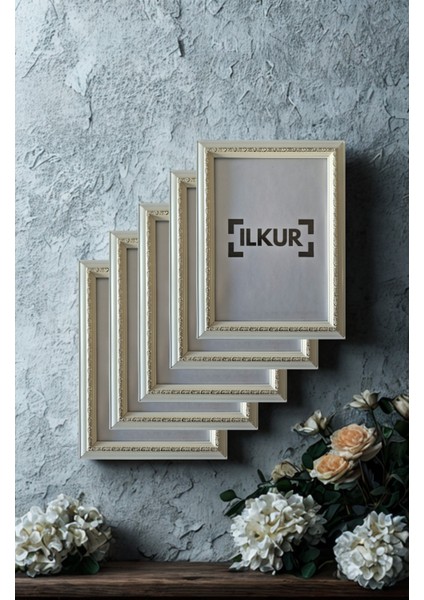 A4 Boyutunda (21X30) cm Klasik Kesim Klasik Motif Çerçeve Beş Adet