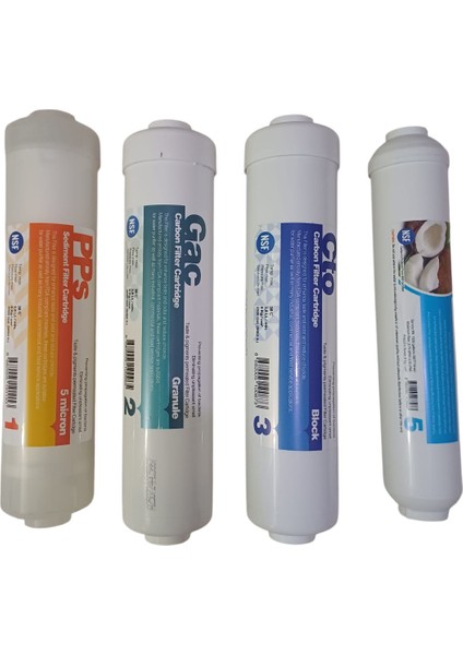 Tüm inline Kapalı Kasa Su Arıtma Cihazlarına Uyumlu 5'li Filtre Seti değiştirme talimatı ile gönderilir (Bağlantı Parçaları Hediye) fiyatları