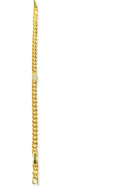 Zirkon Taşlı Gold Çelik Bileklik fırsatları