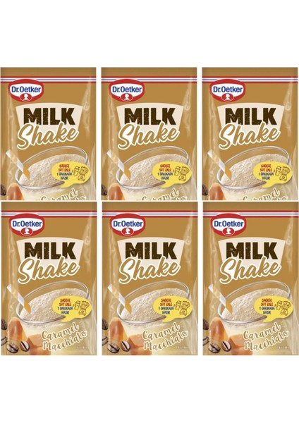 Dr.oetker Milkshake Karamel Macchiato (Karamelli Kahveli) 6 x 18 G 6 Lı Set