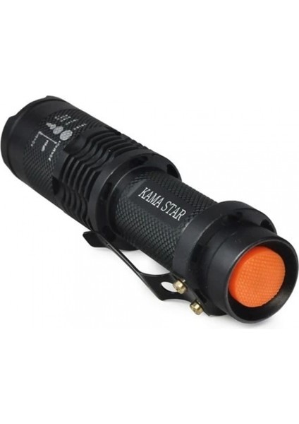 Km 87 Polis Tipi Zoomlu Şarjlı Metal Dağ Kamp Cep Feneri modelleri