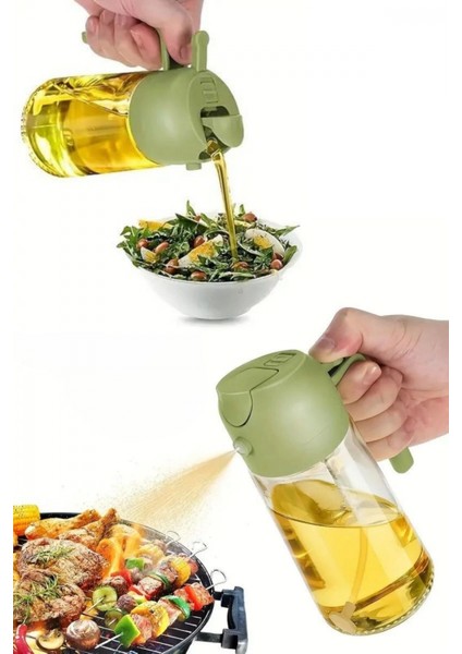 2si 1ARADA Yağ Dökücü ve Spreyli Yağdanlık Cam Yağ Püskürtücü