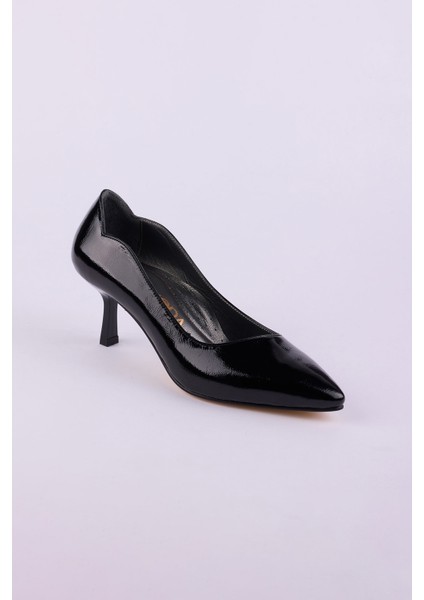 Hakiki Deri Rugan Topuklu Kadın Ayakkabısı 25MHT148 modelleri