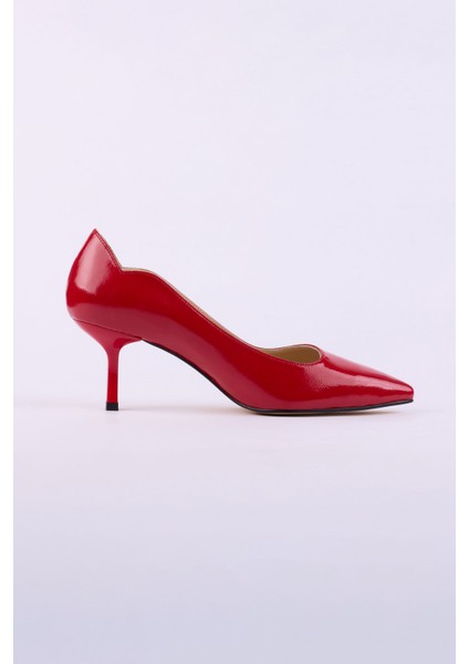 Hakiki Deri Rugan Topuklu Kadın Ayakkabısı 25MHT148 fiyatları