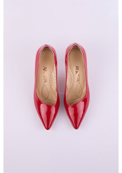 Hakiki Deri Rugan Topuklu Kadın Ayakkabısı 25MHT148 indirimleri