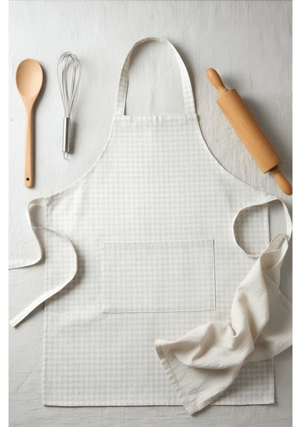Bej Gabardin Kazayağı Kumaş Mutfak Aşçı Önlüğü Master Chef