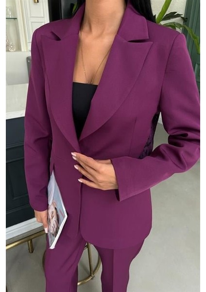 Sırt Dantel Detay Premium Takım Elbise 10031 modelleri