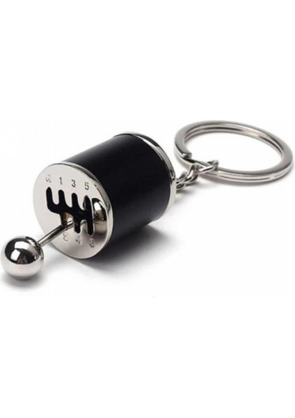 Hareketli Araba Vites Anahtarlık Altı Hız Manuel Vites Dişli Shifter Topuzu Metal Anahtarlık