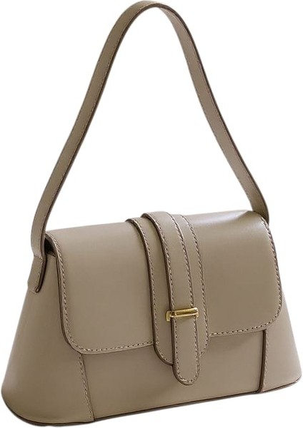 Zarif Gold Toka Detaylı Kadın Omuz Çantası modelleri