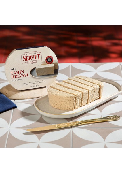 Servet Rafine Şeker İlavesiz - Sade Helva 400 gr