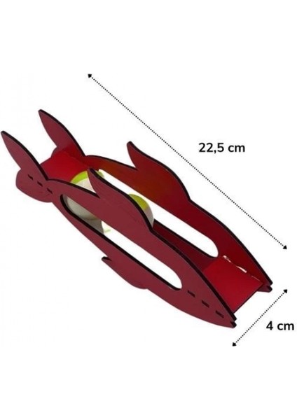 Kediler Için Ahşap 2 Toplu Eğimli Sevimli Balık Şeklinde Eğitim Amaçlı Oyuncak
