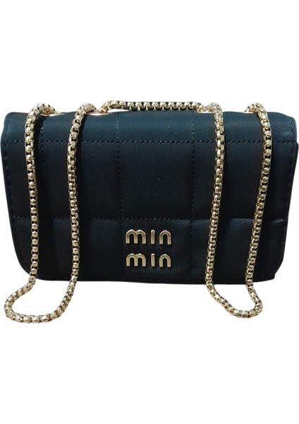 Siyah Gold Zincir Askılı Kapitone Omuz ve El Çantası fiyatları