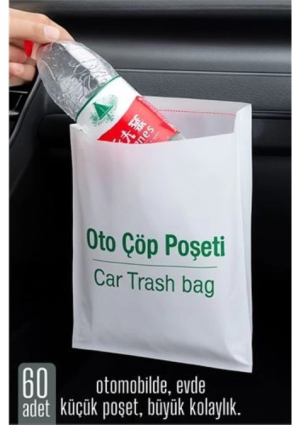 Modacar Pratik Çöp Poşeti - Yapışkanlı Çöp Poşeti 60 Lı Paket
