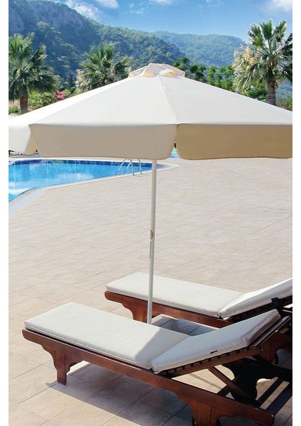 Havalandırmalı 4m2 Kırmızı Renk Bahçe Plaj Teras Cafe Restorant Semşiye (Ayak Hariç )