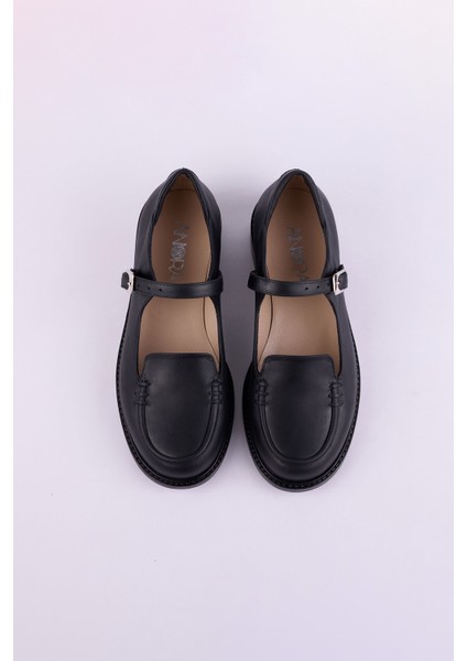 Hakiki Napa Deri Loafer Kadın Ayakkabısı 25HSY505 fırsatları