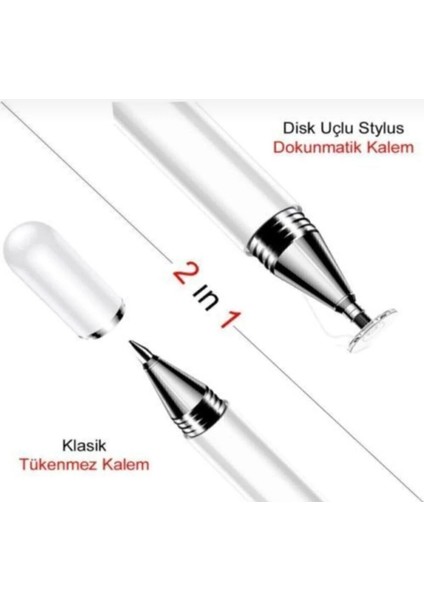 Teknopad Ipad Iphone Ios Android Uyumlu Pencil 2in1 Dokunmatik Kalem fiyatları