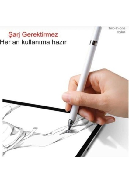 Teknopad Ipad Iphone Ios Android Uyumlu Pencil 2in1 Dokunmatik Kalem fırsatları