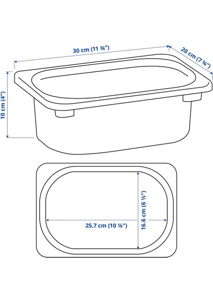 Saklama Kutusu, Beyaz, 20X30X10 cm fiyatları