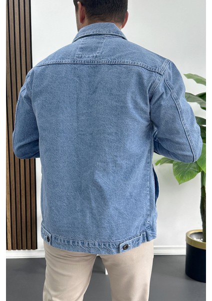 Erkek Slim Fit Kot Ceket Mavi EDW414 fiyatları