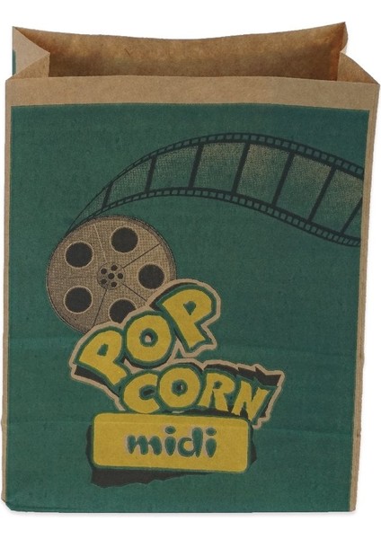 Kese Popcorn Midi 15X20X8 cm Kraft 500 Adet