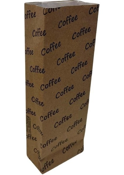 Kese Kraft 8X22X4 cm Kare Dipli Çift Katlı Coffee Baskılı 1300 Adet