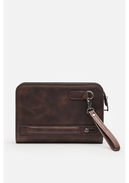 Mafı Imza %100 Hakiki Kahverengi Deri Biyometrik El Çantası (Parmak Izi Kilitli) modelleri